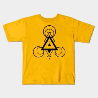 TRIANGLES AND CIRCULES, SACRED GEOMETRY Kids T-Shirt